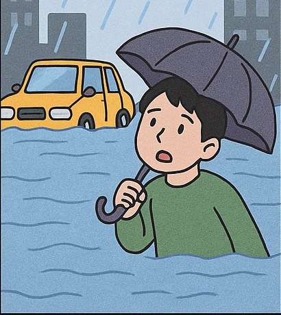 집중호우 대처방안 퀴즈 / sungmi8393